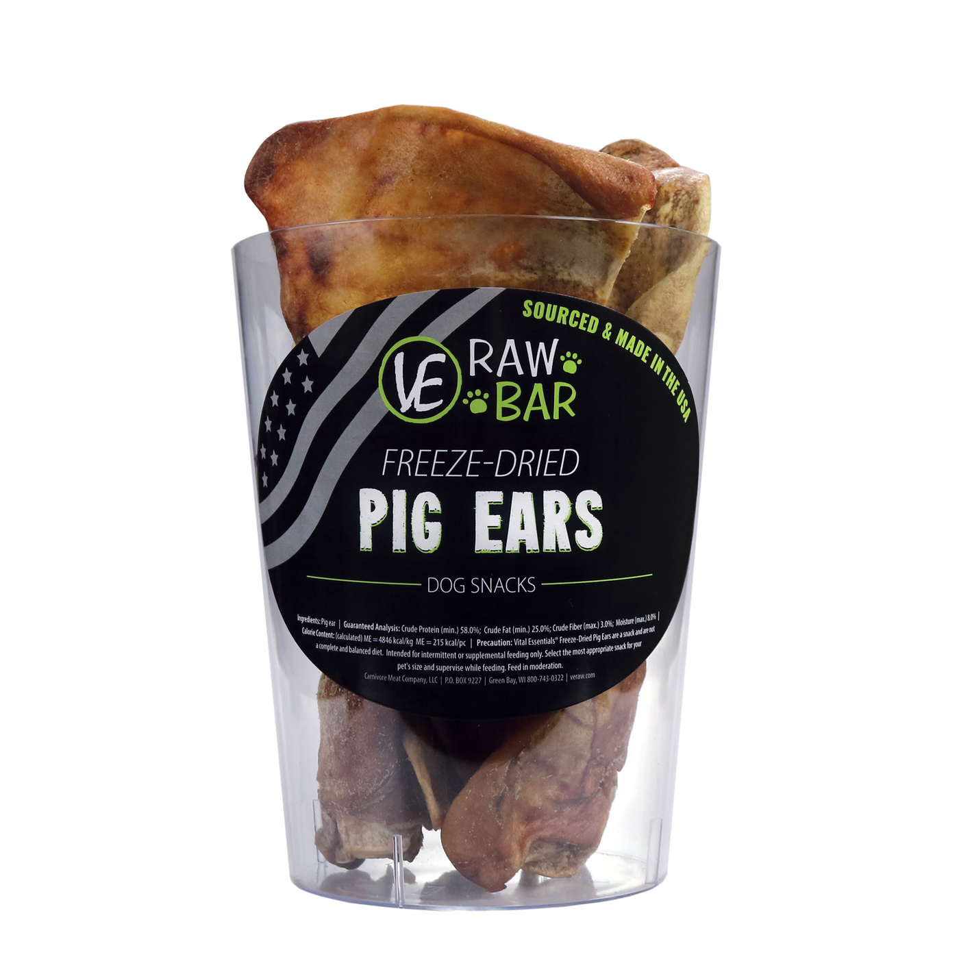Pig Ears Freeze-Dried Snacks