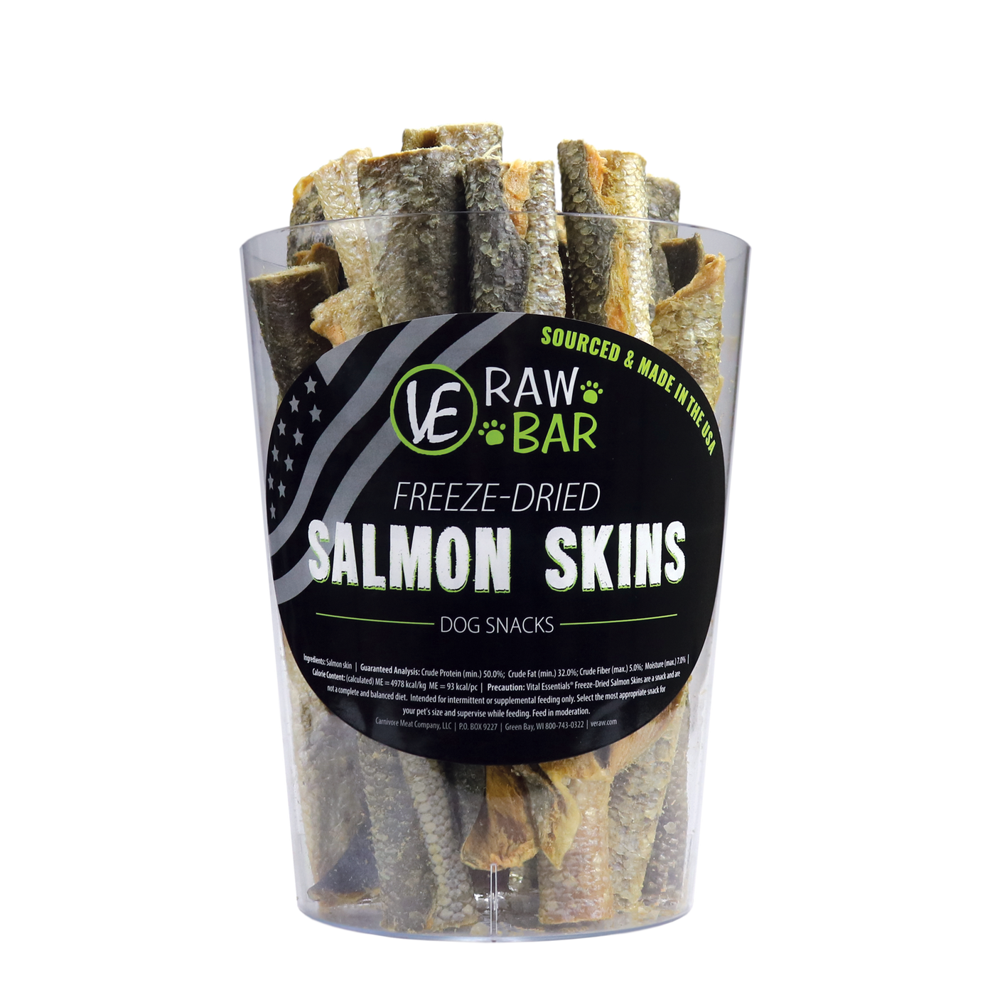 Salmon Skins Freeze-Dried Snacks
