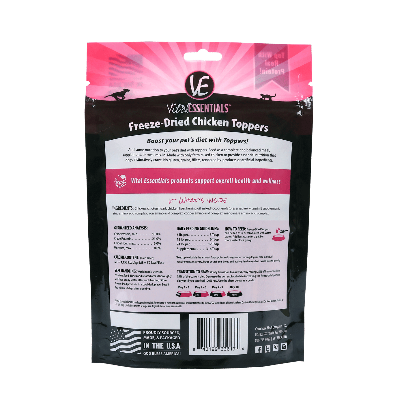 Chicken Freeze-Dried  Dog & Cat Meal Boost Toppers