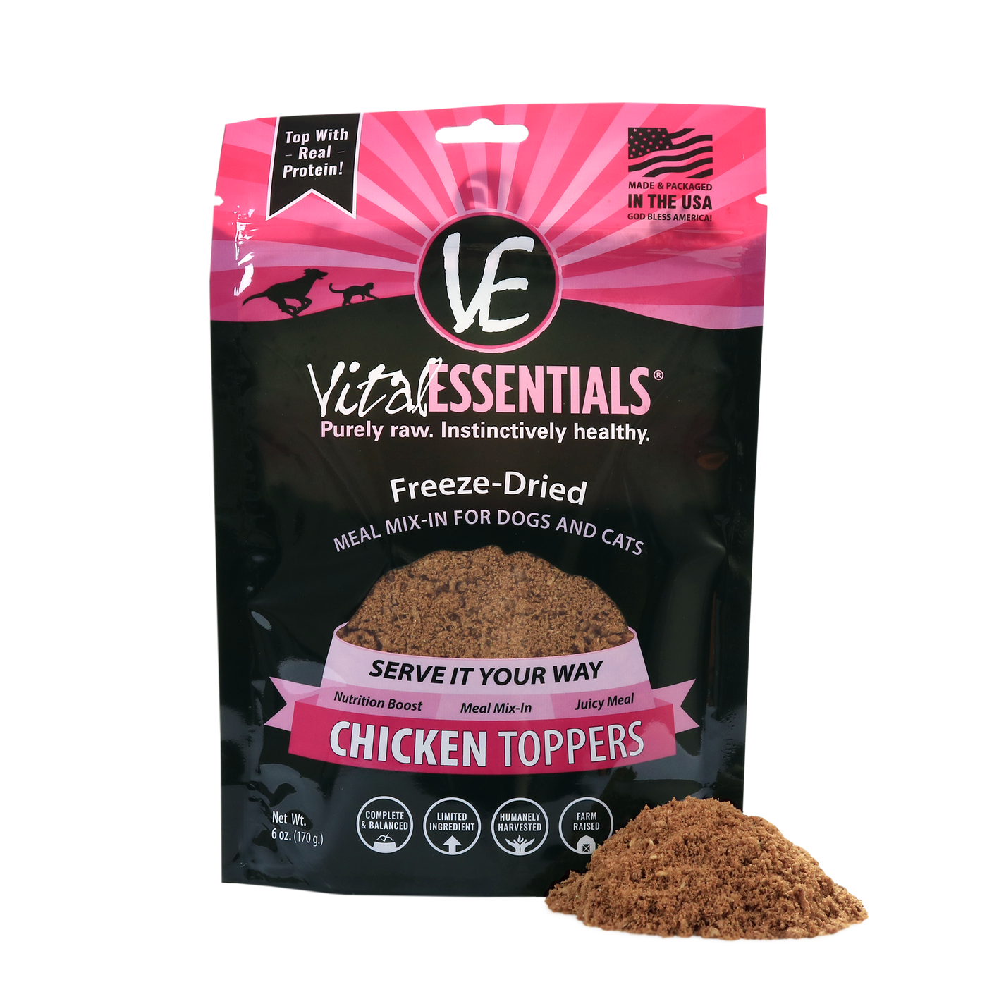 Chicken Freeze-Dried  Dog & Cat Meal Boost Toppers