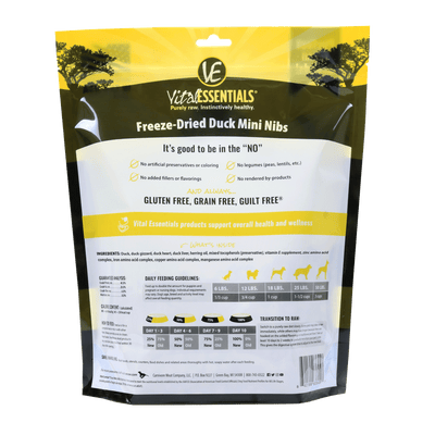 Duck Mini Nibs Freeze-Dried Grain Free Dog Food