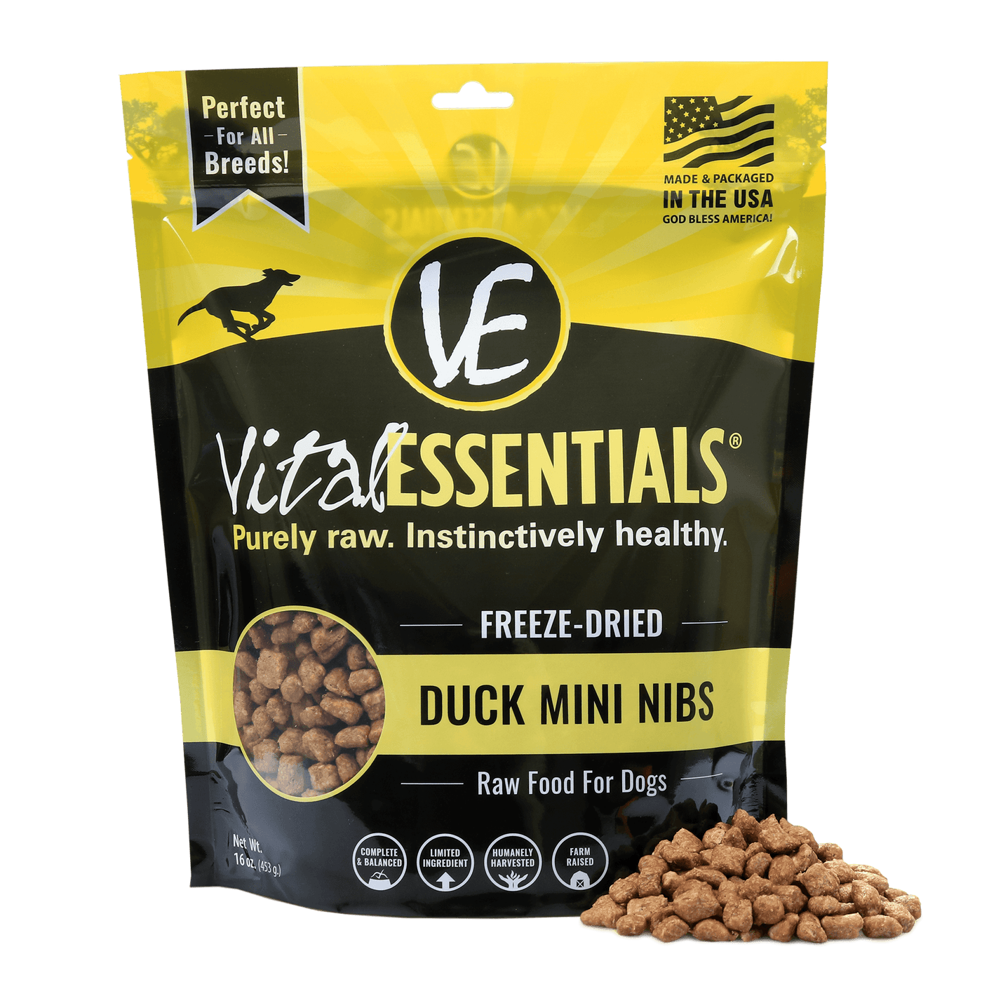 Duck Mini Nibs Freeze-Dried Grain Free Dog Food