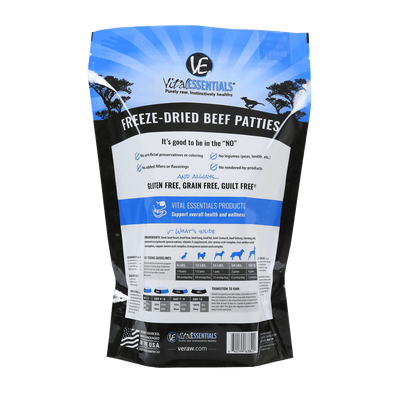 Beef Patties Freeze-Dried Grain Free Dog Food 30oz