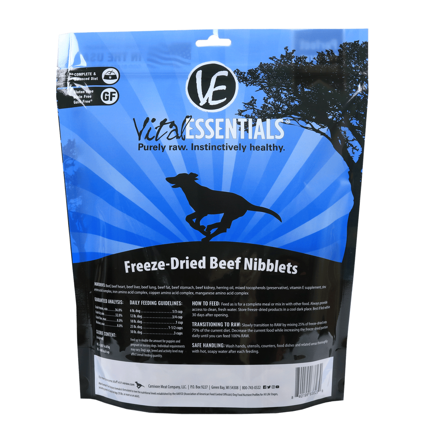Beef Nibblets Freeze-Dried Grain Free Dog Food